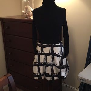 The Limited Black & White Skirt